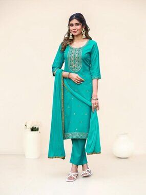 Rayon Traditional Salwar Kameez, Cultural Wear for Women